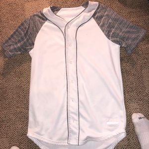 Button up baseball jersey